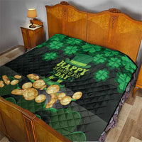 Ireland St Patrick's Day Quilt Irish Shamrocks Leprechaun - Wonder Print Shop