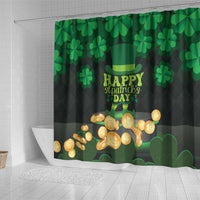 Ireland St Patrick's Day Shower Curtain Irish Shamrocks Leprechaun - Wonder Print Shop