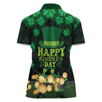 Ireland St Patrick's Day Women Polo Shirt Irish Shamrocks Leprechaun - Wonder Print Shop