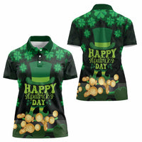 Ireland St Patrick's Day Women Polo Shirt Irish Shamrocks Leprechaun - Wonder Print Shop