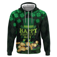 Ireland St Patrick's Day Zip Hoodie Irish Shamrocks Leprechaun - Wonder Print Shop