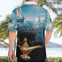 Personalised British Virgin Islands Hawaiian Shirt Vigilate Golden Lamps - Wonder Print Shop