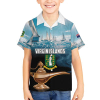 Personalised British Virgin Islands Hawaiian Shirt Vigilate Golden Lamps - Wonder Print Shop