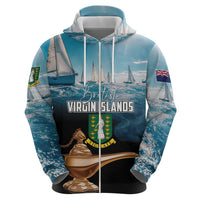 Personalised British Virgin Islands Hoodie Vigilate Golden Lamps - Wonder Print Shop