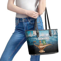 British Virgin Islands Leather Tote Bag Vigilate Golden Lamps