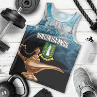 Personalised British Virgin Islands Men Tank Top Vigilate Golden Lamps - Wonder Print Shop