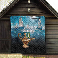 British Virgin Islands Quilt Vigilate Golden Lamps - Wonder Print Shop