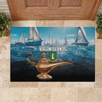 British Virgin Islands Rubber Doormat Vigilate Golden Lamps - Wonder Print Shop