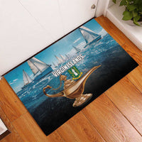 British Virgin Islands Rubber Doormat Vigilate Golden Lamps - Wonder Print Shop