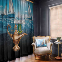 British Virgin Islands Window Curtain Vigilate Golden Lamps - Wonder Print Shop
