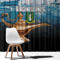 British Virgin Islands Window Curtain Vigilate Golden Lamps - Wonder Print Shop