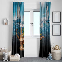 British Virgin Islands Window Curtain Vigilate Golden Lamps - Wonder Print Shop