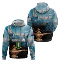 Personalised British Virgin Islands Zip Hoodie Vigilate Golden Lamps - Wonder Print Shop