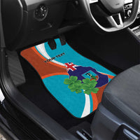 Montserrat Car Mats Gold Harp And Black Cross