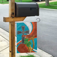 Montserrat Garden Flag Gold Harp And Black Cross - Wonder Print Shop