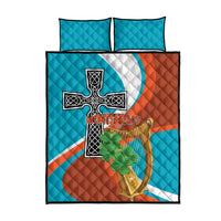 Montserrat Quilt Bed Set Gold Harp And Black Cross - Wonder Print Shop