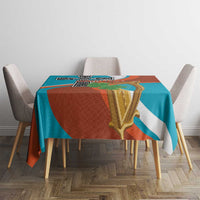 Montserrat Tablecloth Gold Harp And Black Cross - Wonder Print Shop