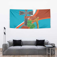 Montserrat Tapestry Gold Harp And Black Cross - Wonder Print Shop