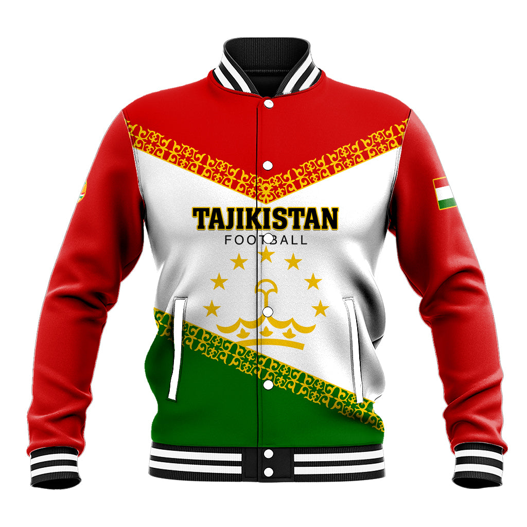 Tajikistan Football Baseball Jacket Come On Tadzhikistan