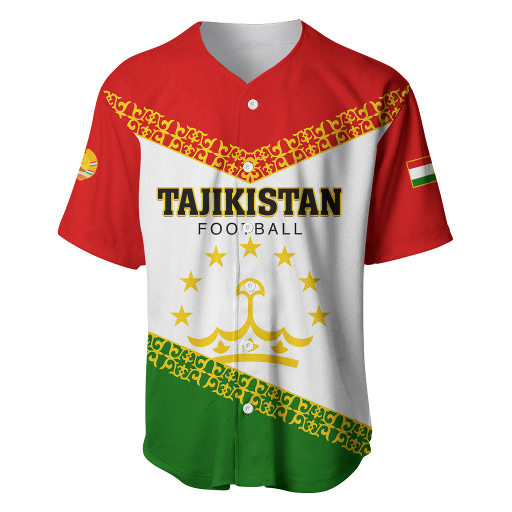 Tajikistan Football Baseball Jersey Come On Tadzhikistan