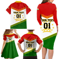 Tajikistan Football Family Matching Long Sleeve Bodycon Dress and Hawaiian Shirt Come On Tadzhikistan - Wonder Print Shop