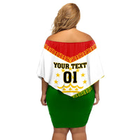 Tajikistan Football Family Matching Off Shoulder Short Dress and Hawaiian Shirt Come On Tadzhikistan - Wonder Print Shop