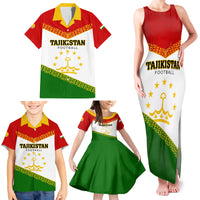 Tajikistan Football Family Matching Tank Maxi Dress and Hawaiian Shirt Come On Tadzhikistan - Wonder Print Shop