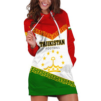 Tajikistan Football Hoodie Dress Come On Tadzhikistan - Wonder Print Shop