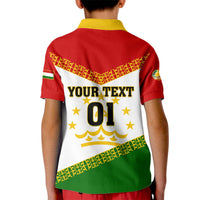 Tajikistan Football Kid Polo Shirt Come On Tadzhikistan - Wonder Print Shop