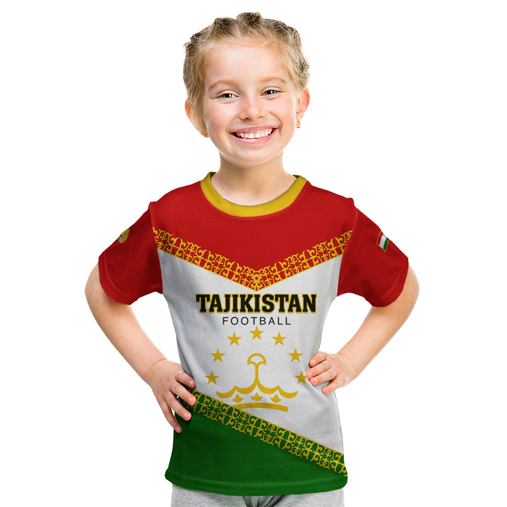 Tajikistan Football Kid T Shirt Come On Tadzhikistan