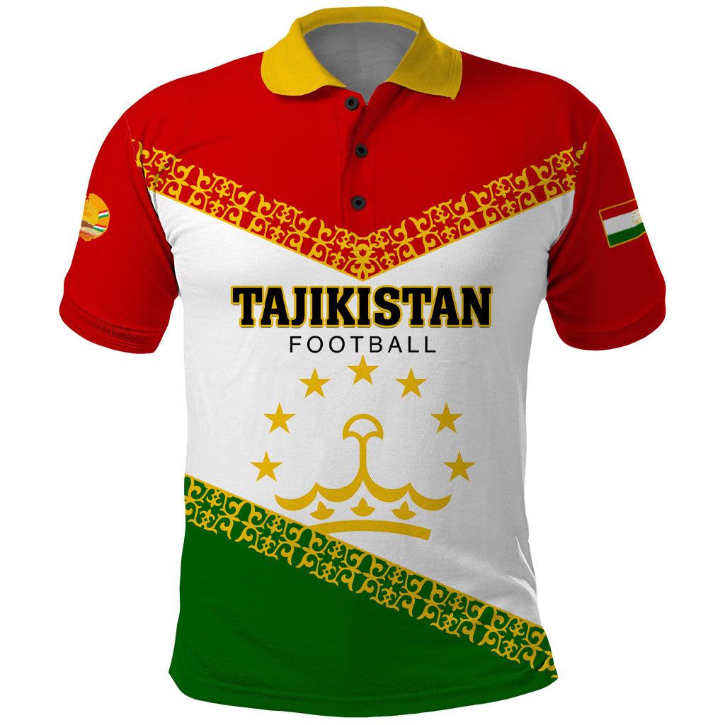 Tajikistan Football Polo Shirt Come On Tadzhikistan