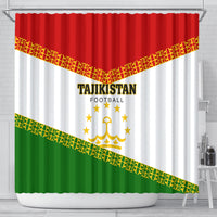 Tajikistan Football Shower Curtain Come On Tadzhikistan