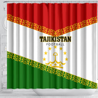 Tajikistan Football Shower Curtain Come On Tadzhikistan