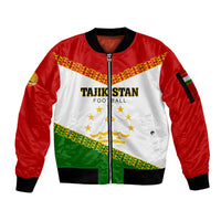 Tajikistan Football Sleeve Zip Bomber Jacket Come On Tadzhikistan - Wonder Print Shop