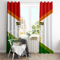 Tajikistan Football Window Curtain Come On Tadzhikistan - Wonder Print Shop