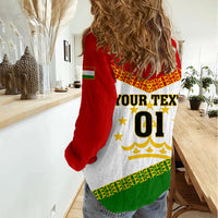 Tajikistan Football Women Casual Shirt Come On Tadzhikistan - Wonder Print Shop