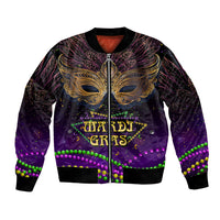 Mardi Gras 2024 Bomber Jacket Carnival Mask Special Version - Wonder Print Shop