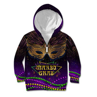 Mardi Gras 2024 Kid Hoodie Carnival Mask Special Version - Wonder Print Shop