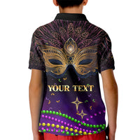 Mardi Gras 2024 Kid Polo Shirt Carnival Mask Special Version - Wonder Print Shop