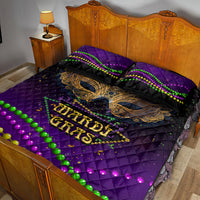 Mardi Gras 2024 Quilt Bed Set Carnival Mask Special Version - Wonder Print Shop