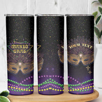 Personalized Mardi Gras Skinny Tumbler Carnival Mask Special Version - Wonder Print Shop