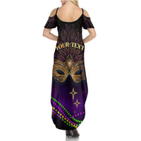 Mardi Gras 2024 Summer Maxi Dress Carnival Mask Special Version - Wonder Print Shop