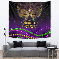 Mardi Gras 2024 Tapestry Carnival Mask Special Version - Wonder Print Shop