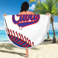 Custom Baseball Cuba 2025 Beach Blanket Cuba Powerhouse of Baseball
