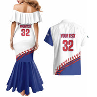Custom Baseball Cuba 2025 Couples Matching Mermaid Dress and Hawaiian Shirt Cuba Powerhouse of Baseball