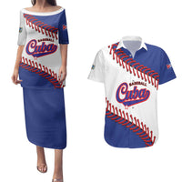 Custom Baseball Cuba 2025 Couples Matching Puletasi and Hawaiian Shirt Cuba Powerhouse of Baseball