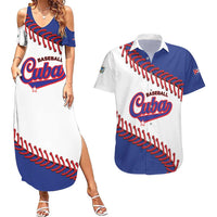 Custom Baseball Cuba 2025 Couples Matching Summer Maxi Dress and Hawaiian Shirt Cuba Powerhouse of Baseball