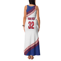 Custom Baseball Cuba 2025 Family Matching Tank Maxi Dress and Hawaiian Shirt Cuba Powerhouse of Baseball