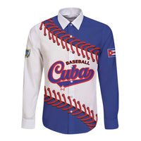 Custom Baseball Cuba 2025 Long Sleeve Button Shirt Cuba Powerhouse of Baseball