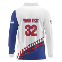 Custom Baseball Cuba 2025 Long Sleeve Polo Shirt Cuba Powerhouse of Baseball